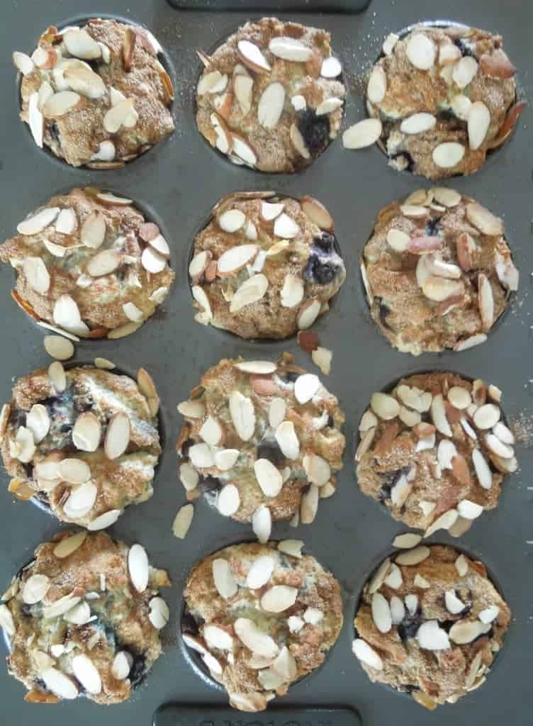 Gluten-Free Blueberry Almond Muffins from What The Fork Food Blog