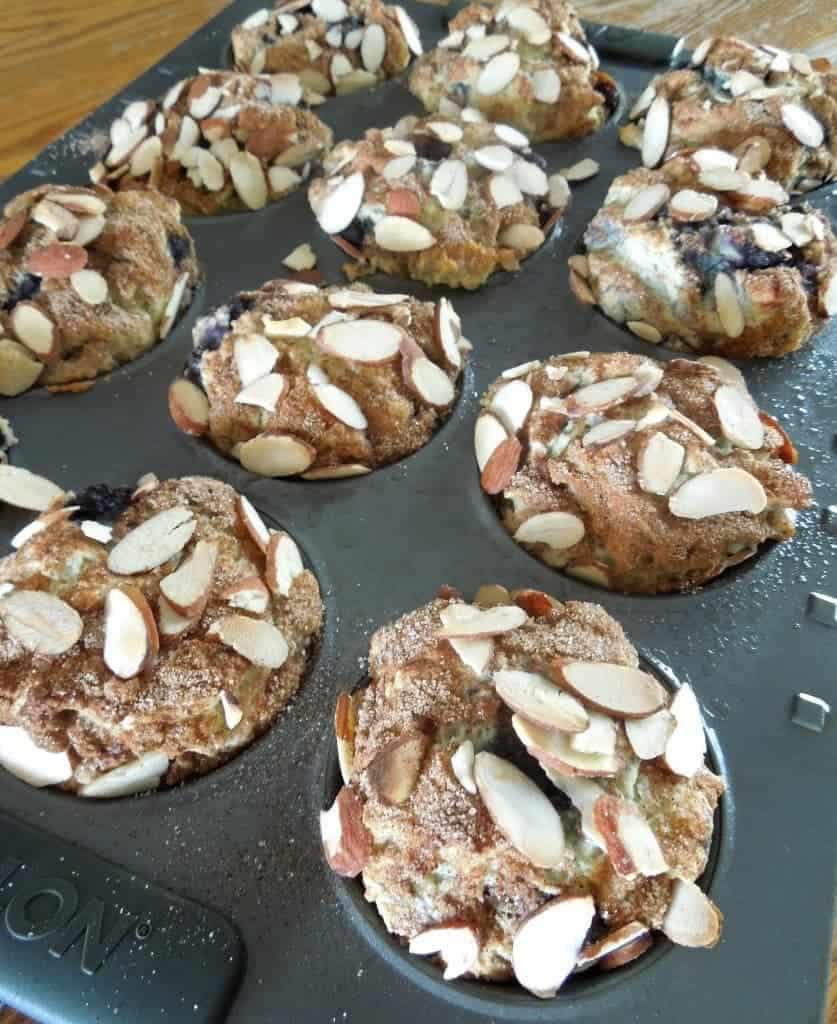 Gluten-Free Blueberry Almond Muffins from What The Fork Food Blog