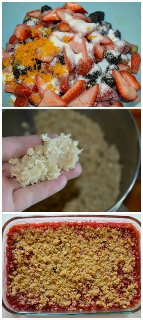 Berry Rhubarb Crisp from What The Fork Food Blog