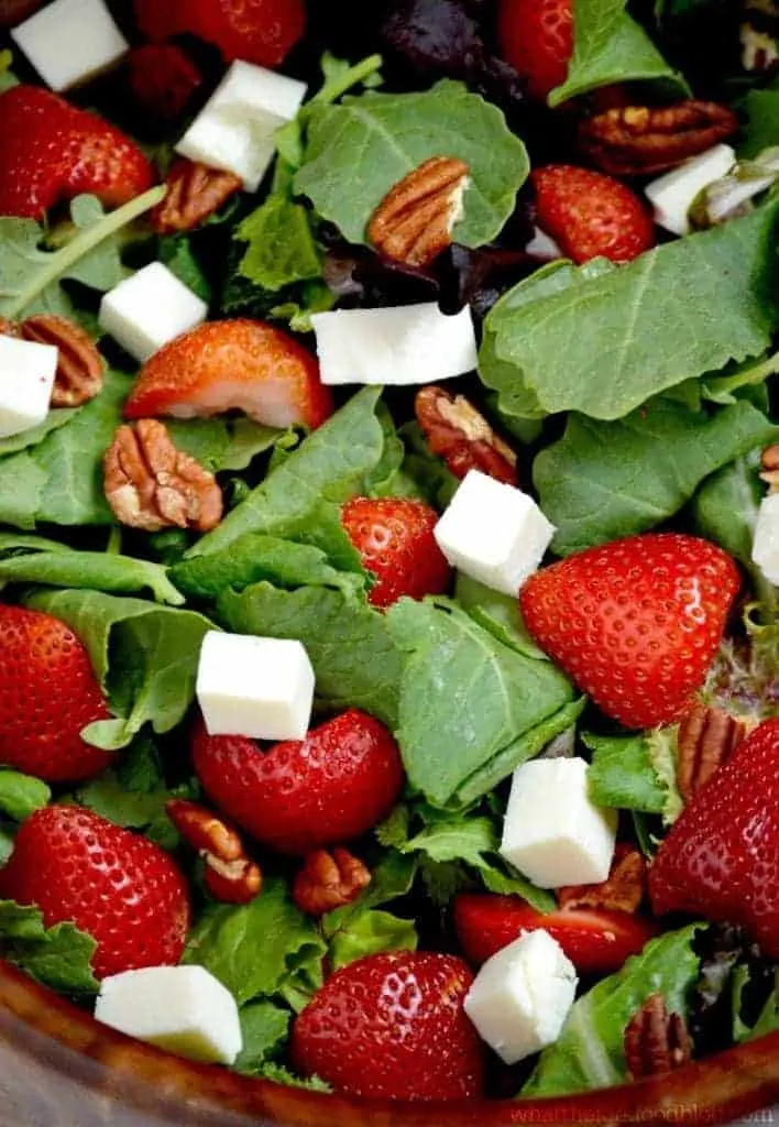 Strawberry Kale Salad from What The Fork Food Blog