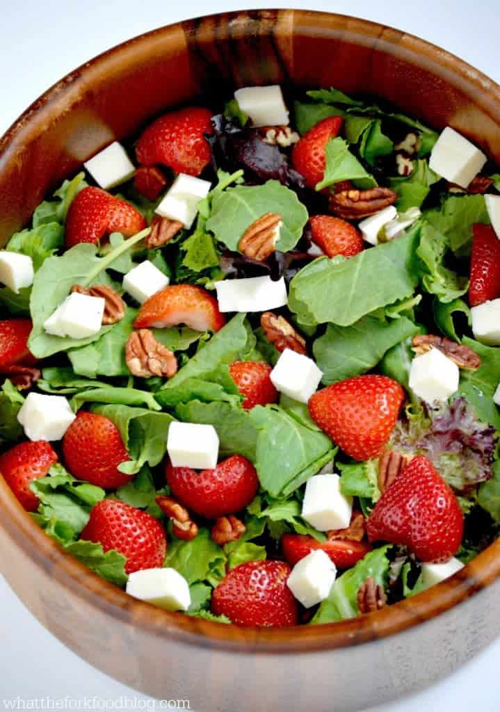 Strawberry Kale Salad from What The Fork Food Blog