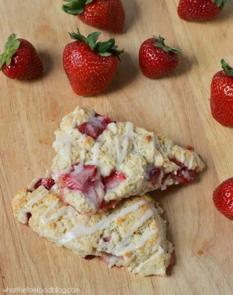 Strawberries and Cream Scones from What The Fork Food Blog