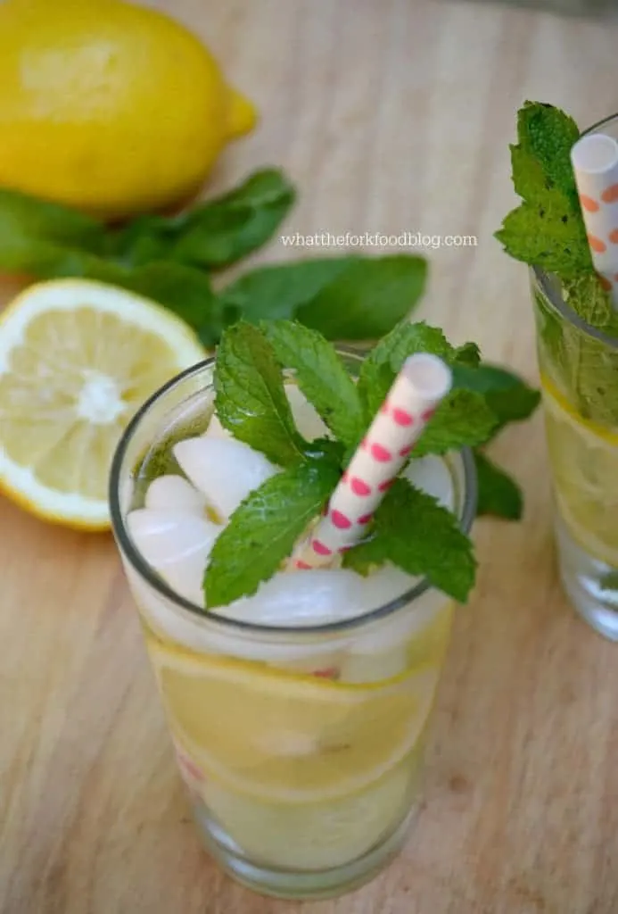 Cucumber, Lemon and Mint Infused Water from What The Fork Food Blog