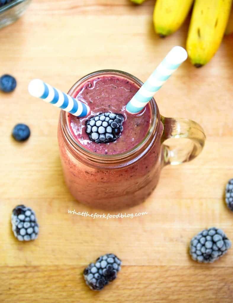 Purple Smoothies from What The Fork Food Blog