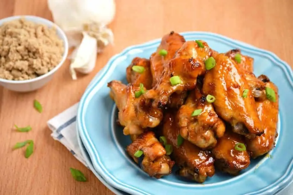 Sticky Asian Garlic Wings from What The Fork Food Blog