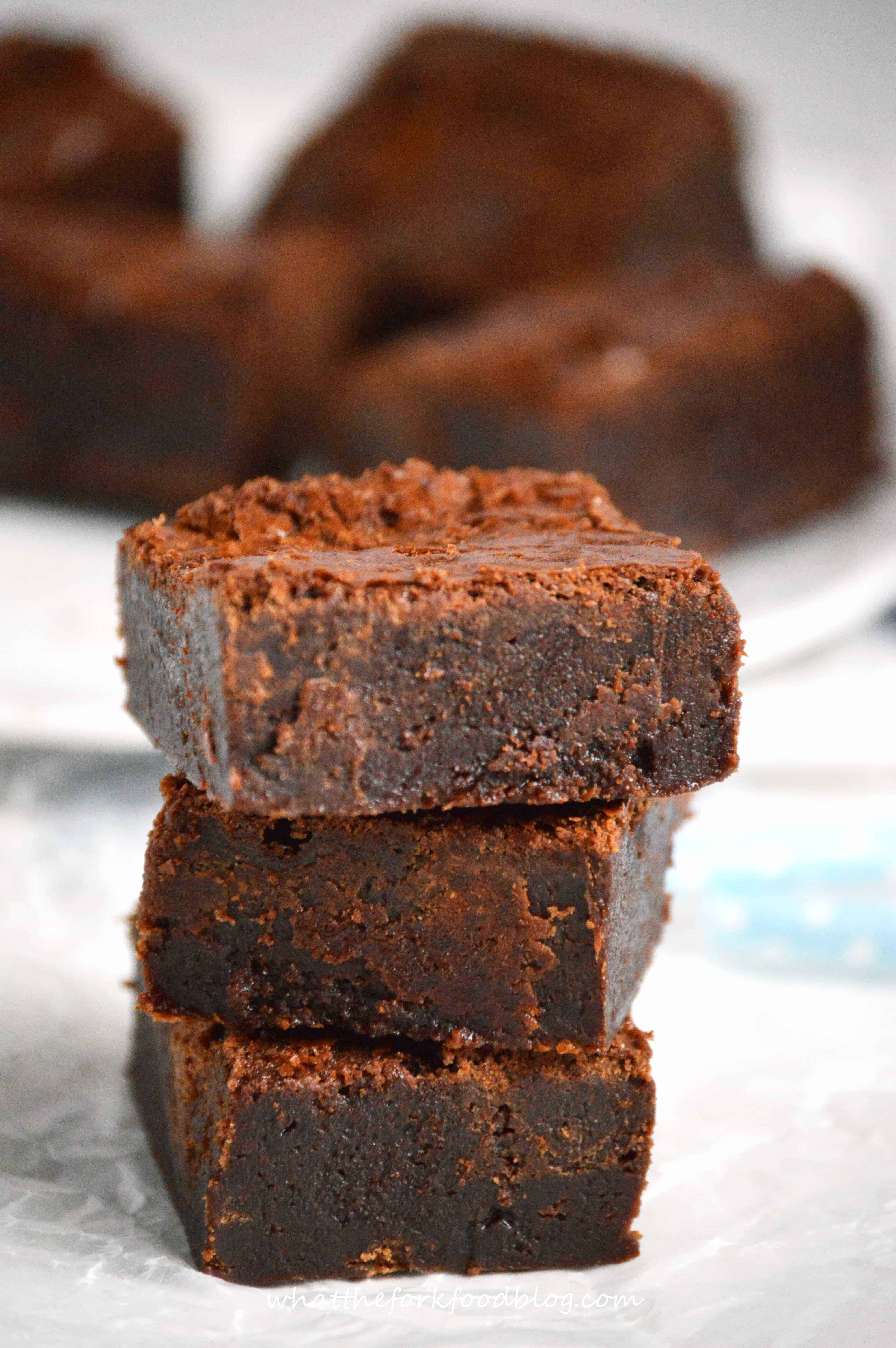 Chocolate Hazelnut Brownies - What the Fork