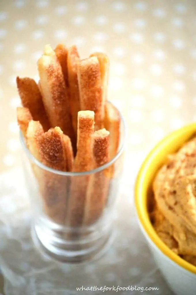 Pumpkin Dip with Pie Fries From What The Fork Food Blog