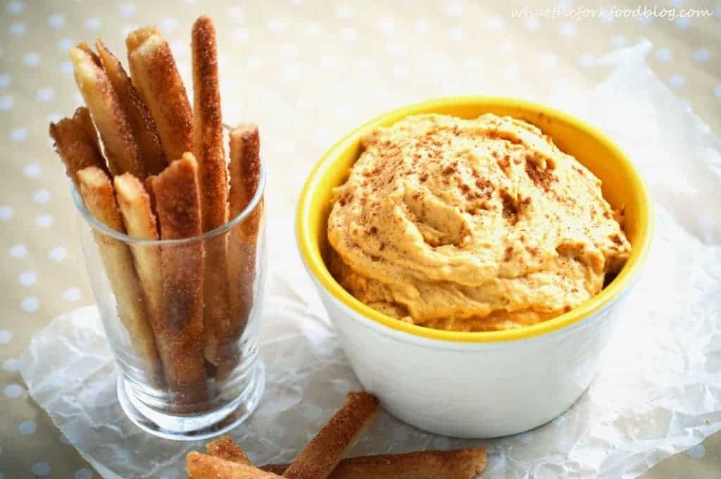 Pumpkin Dip with Pie Fries from What The Fork Food BlogPumpkin Dip with Pie Fries from What The Fork Food Blog