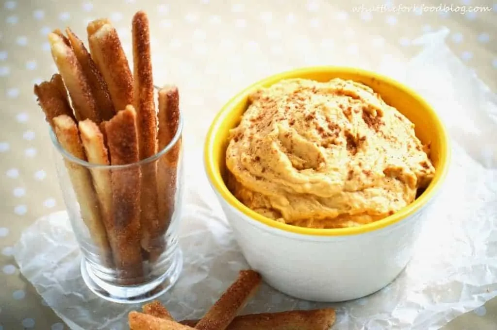 Pumpkin Dip with Pie Fries from What The Fork Food BlogPumpkin Dip with Pie Fries from What The Fork Food Blog