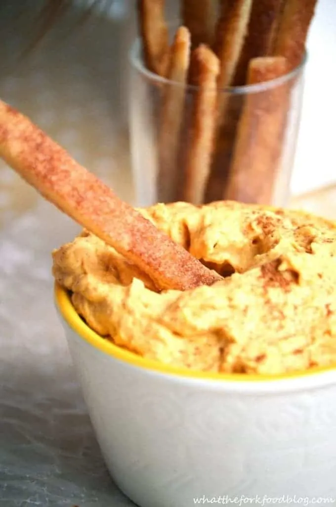 Pumpkin Dip with Pie Fries from What The Fork Food Blog