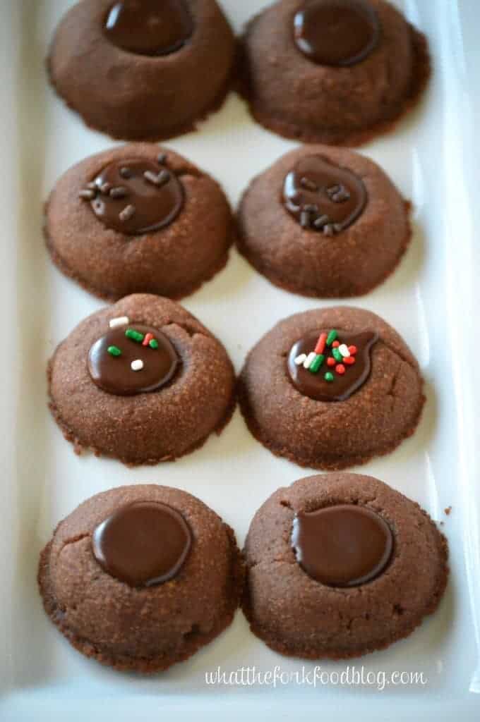 Chocolate Thumbprint Cookies from What The Fork Food Blog