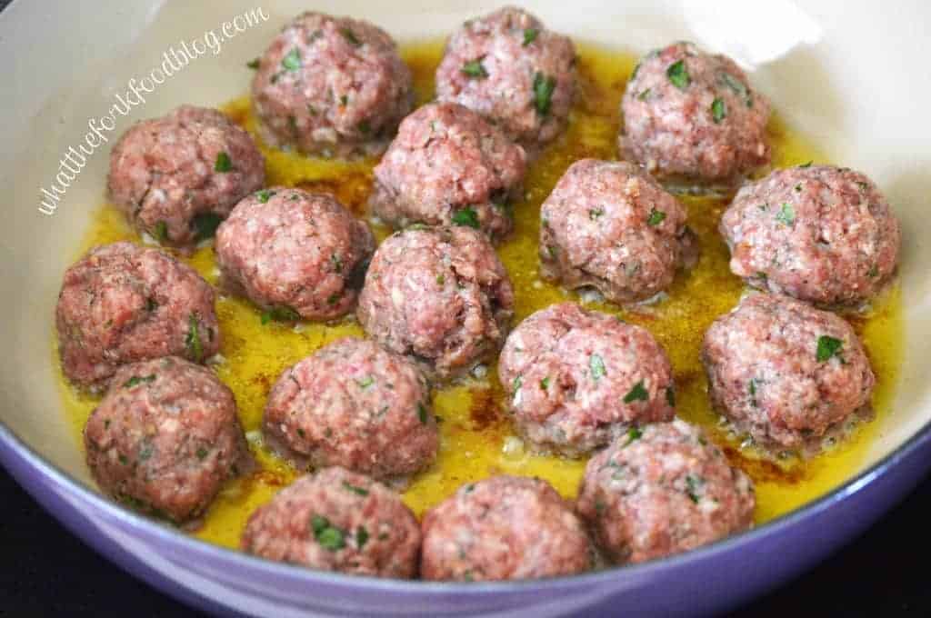 Braised Italian Meatballs from What The Fork Food Blog