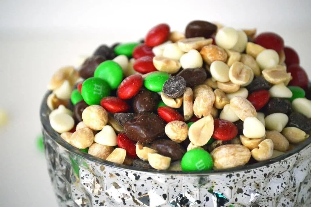 Simple homemade Holiday Trail Mix 