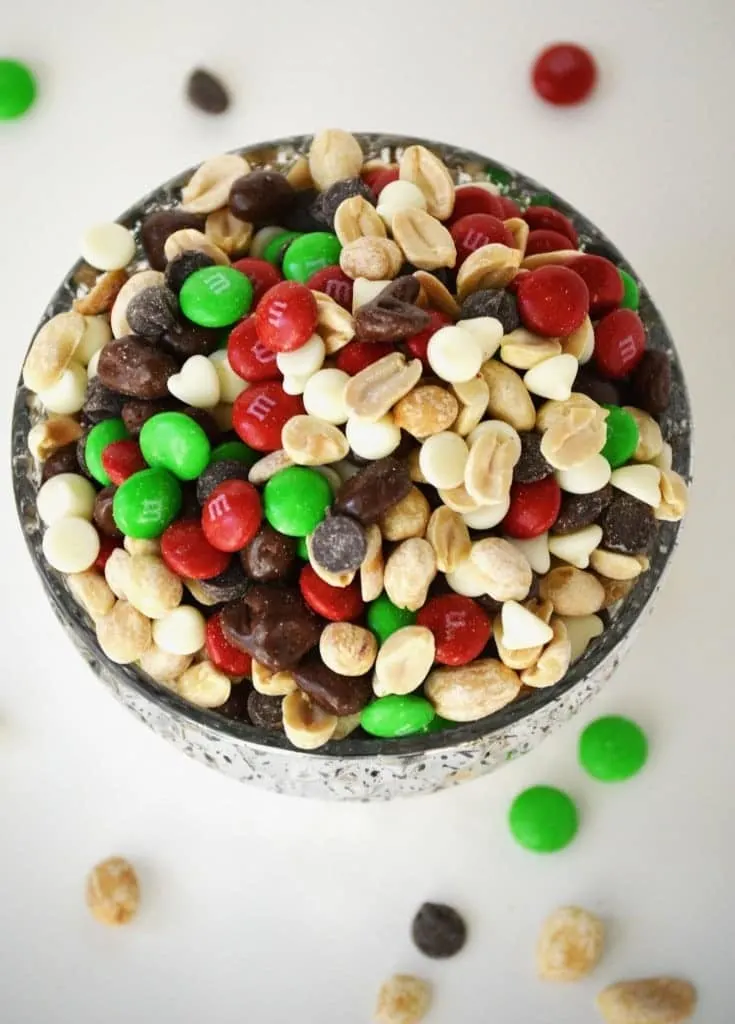 Top view of Holiday Trail Mix 