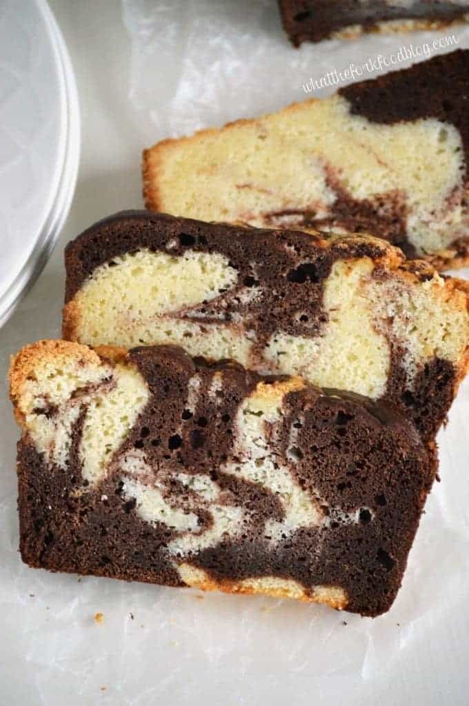 Marble Pound Cake from What The Fork Food Blog