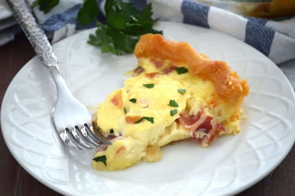 Bacon and Swiss Quiche from What The Fork Food Blog