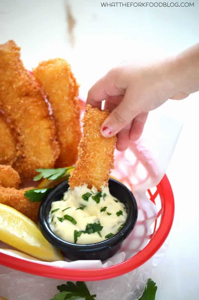 Gluten Free Fish Sticks from What The Fork Food Blog
