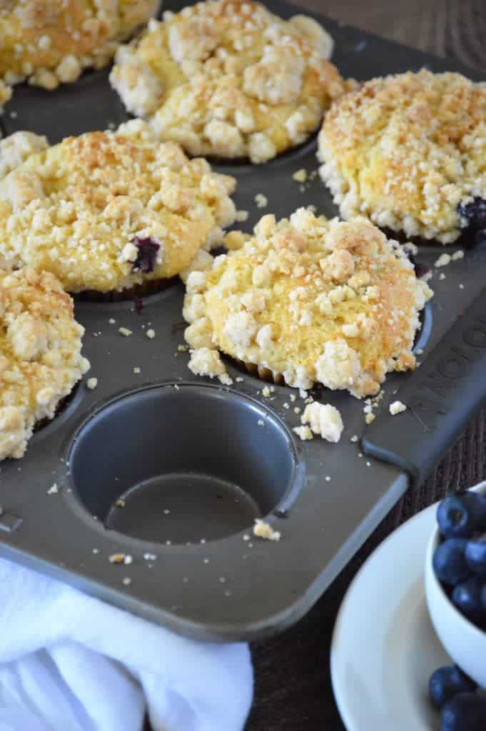 Blueberry Crumb Muffins from What The Fork Food Blog