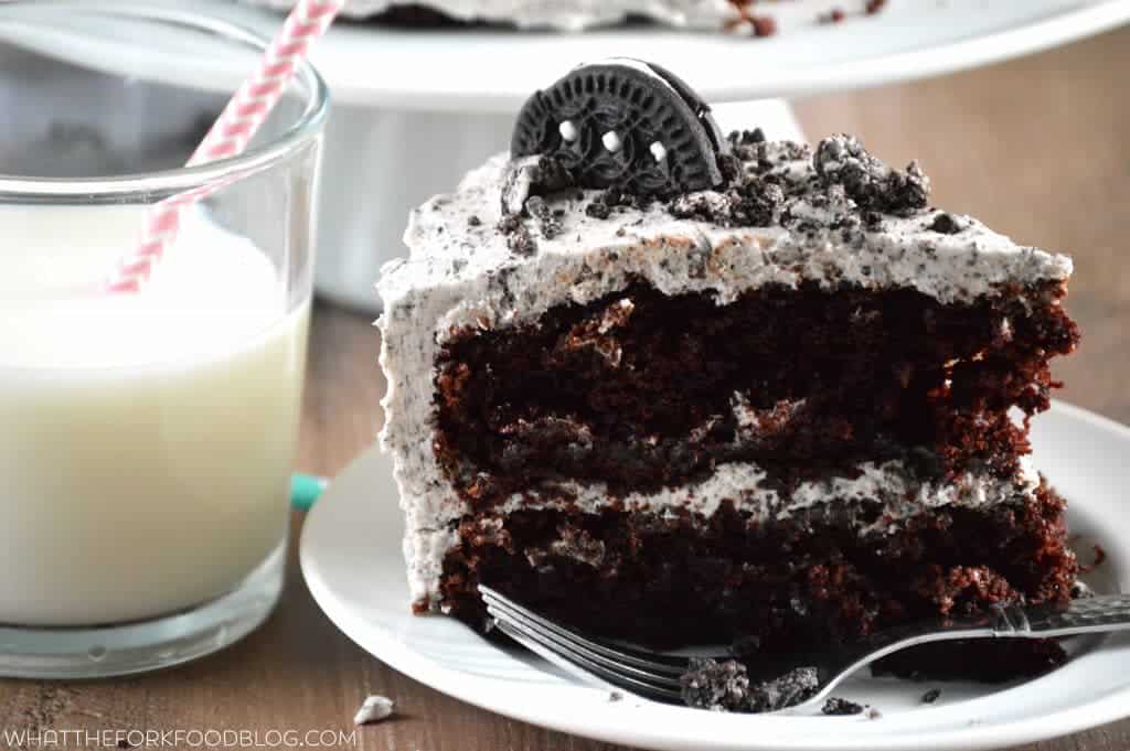 Cookies and Cream Cake from What The Fork Food Blog