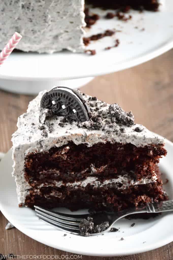 Cookies and Cream Cake from What The Fork Food Blog