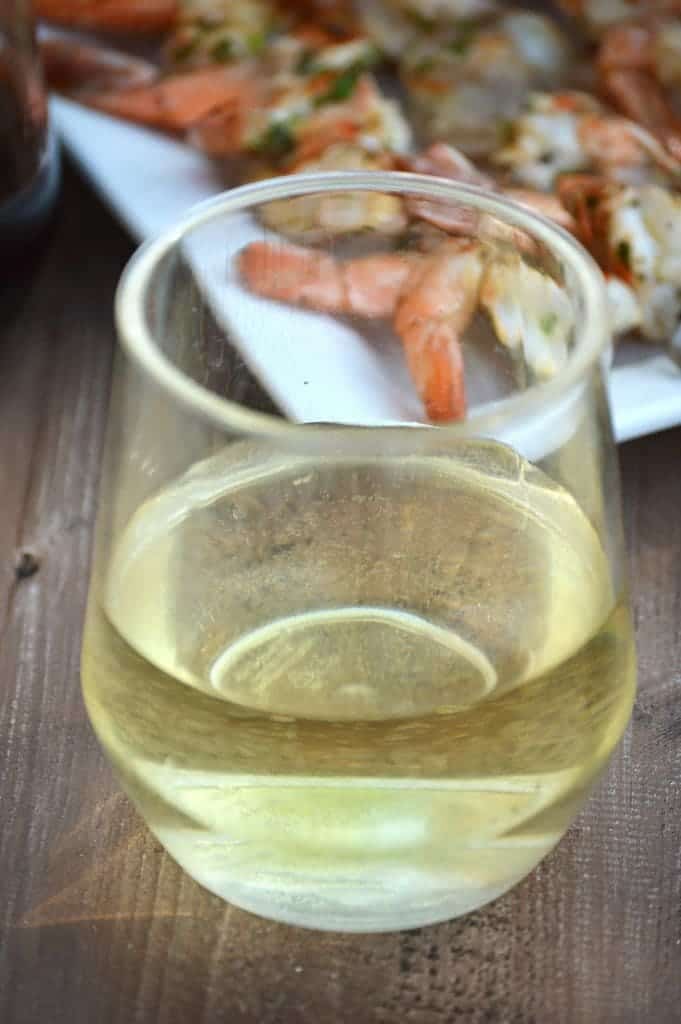 Grilled Garlic Shrimp with Ribera y Rueda Wine from What The Fork Food Blog
