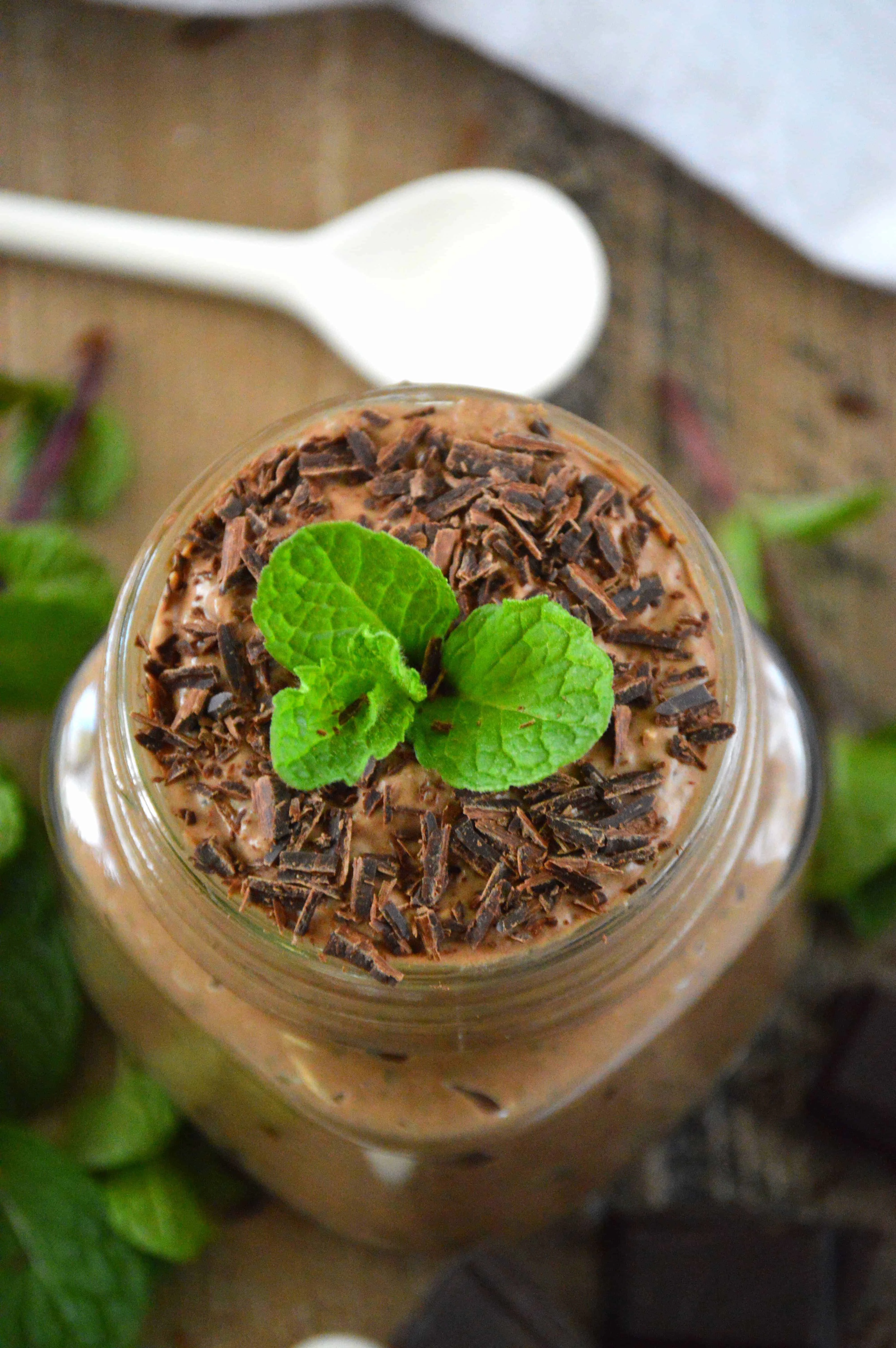 Mint Chocolate Chia Seed Pudding from What The Fork Food Blog