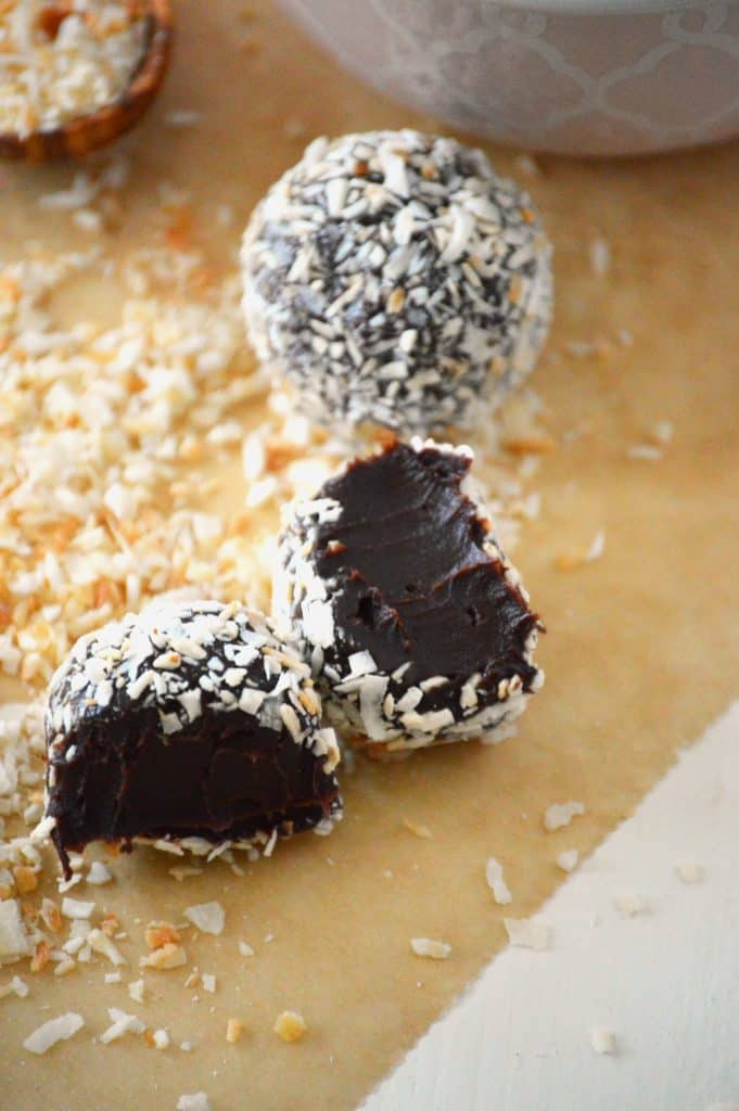 Toasted Coconut Truffles from What The Fork Food Blog | @WhatTheForkBlog | whattheforkfoodblog.com