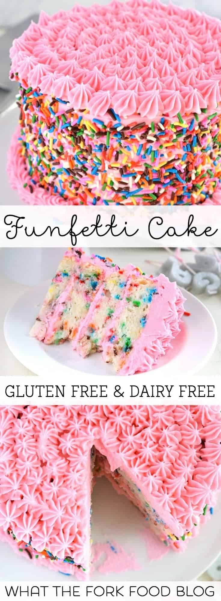 Gluten Free Funfetti Cake from What The Fork Food Blog | @WhatTheForkBlog | whattheforkfoodblog.com 