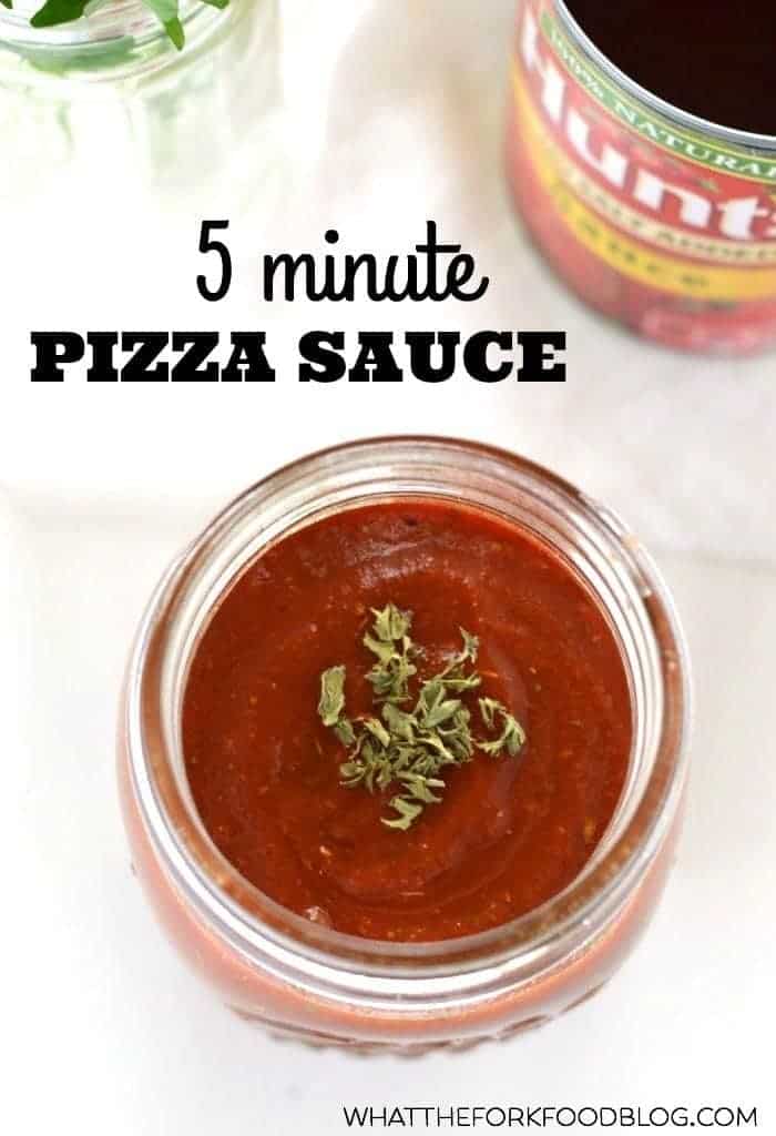 5 Minute Pizza Sauce (gluten free, paleo, vegan) from What The Fork Food Blog | whattheforkfoodblog.com