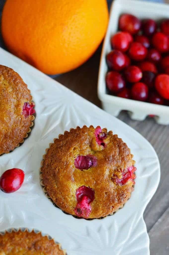 Grain Free Cranberry Orange Muffins from What The Fork Food Blog | whattheforkfoodblog.com