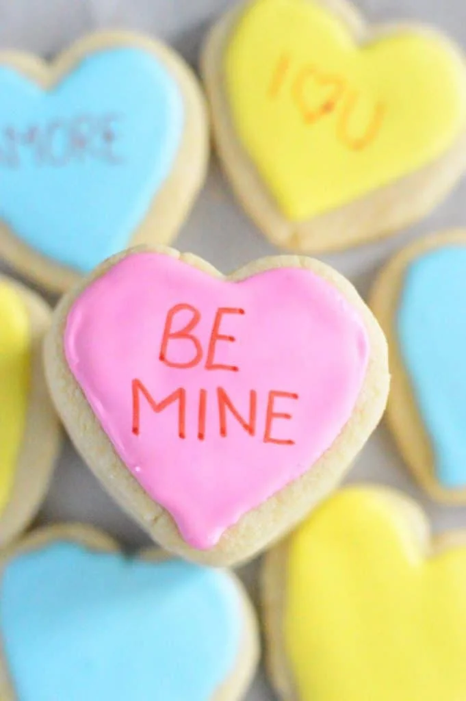 Gluten Free Conversation Heart Cookies from What The Fork Food Blog | whattheforkfoodblog.com