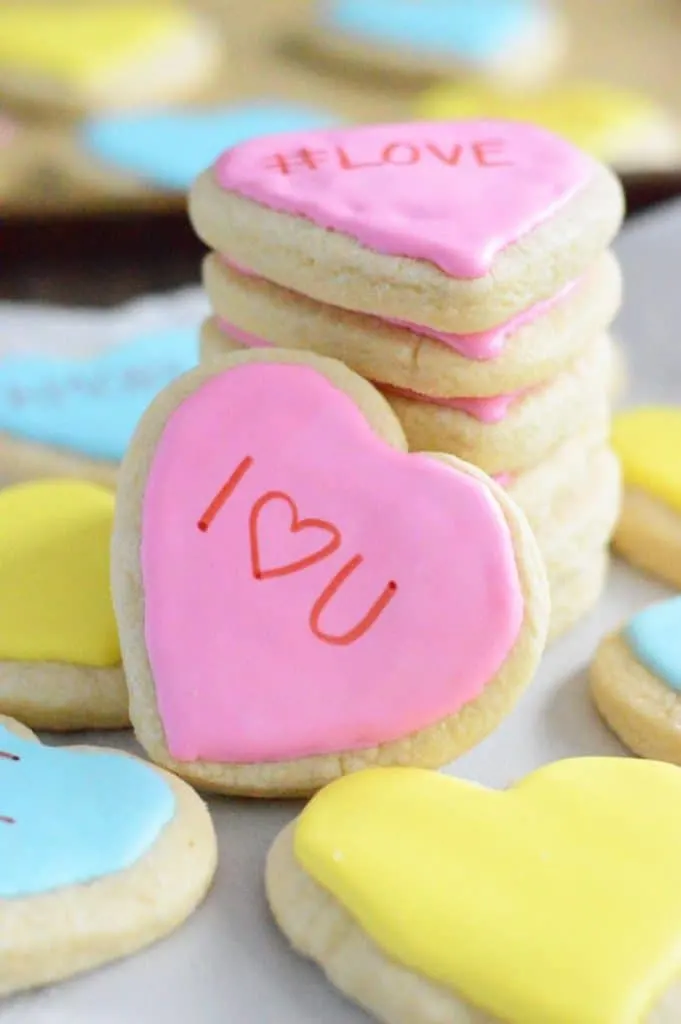 Gluten Free Conversation Heart Cookies from What The Fork Food Blog | whattheforkfoodblog.com