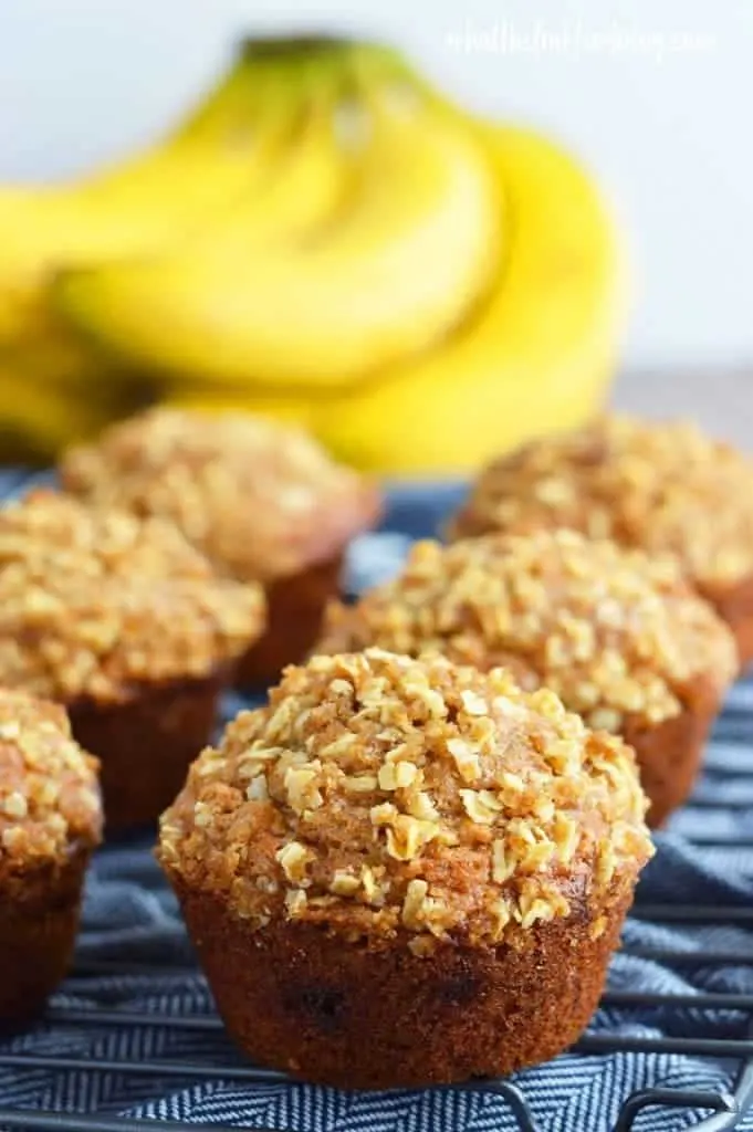 Gluten Free Banana Oat Muffins from What The Fork Food Blog