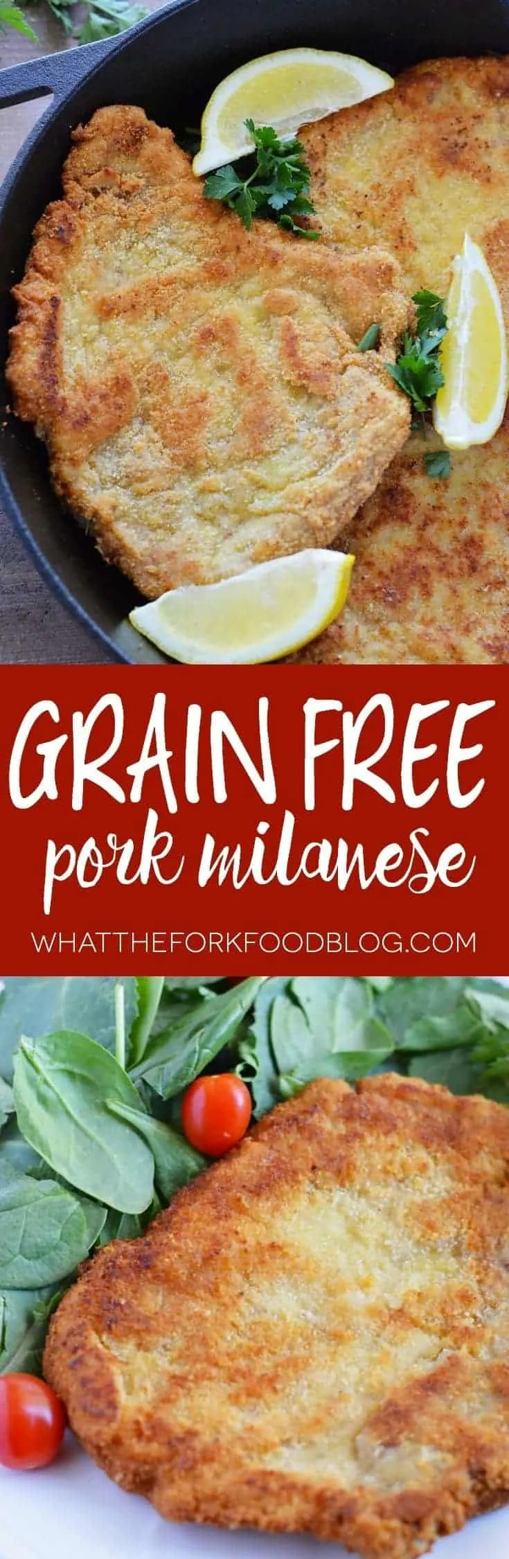 Grain Free Pork Milanese from What The Fork Food Blog | whattheforkfoodblog.com