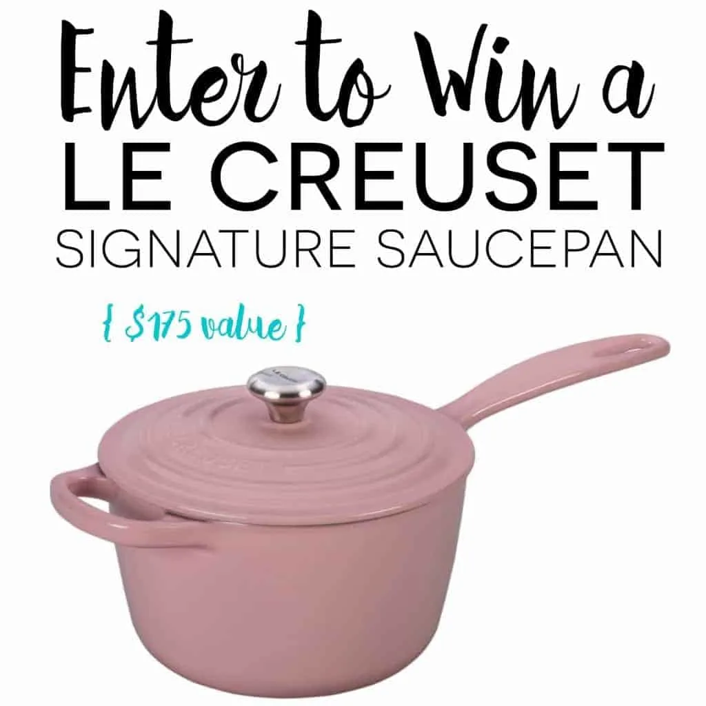 Le Creuset Saucepan Giveaway from What The Fork Food Blog | whattheforkfoodblog.com