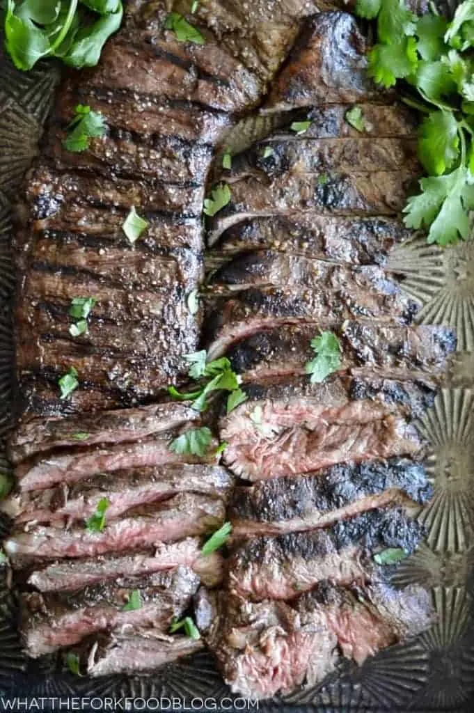 Marinated Grilled Skirt Steak from What The Fork Food Blog | whattheforkfoodblog.com