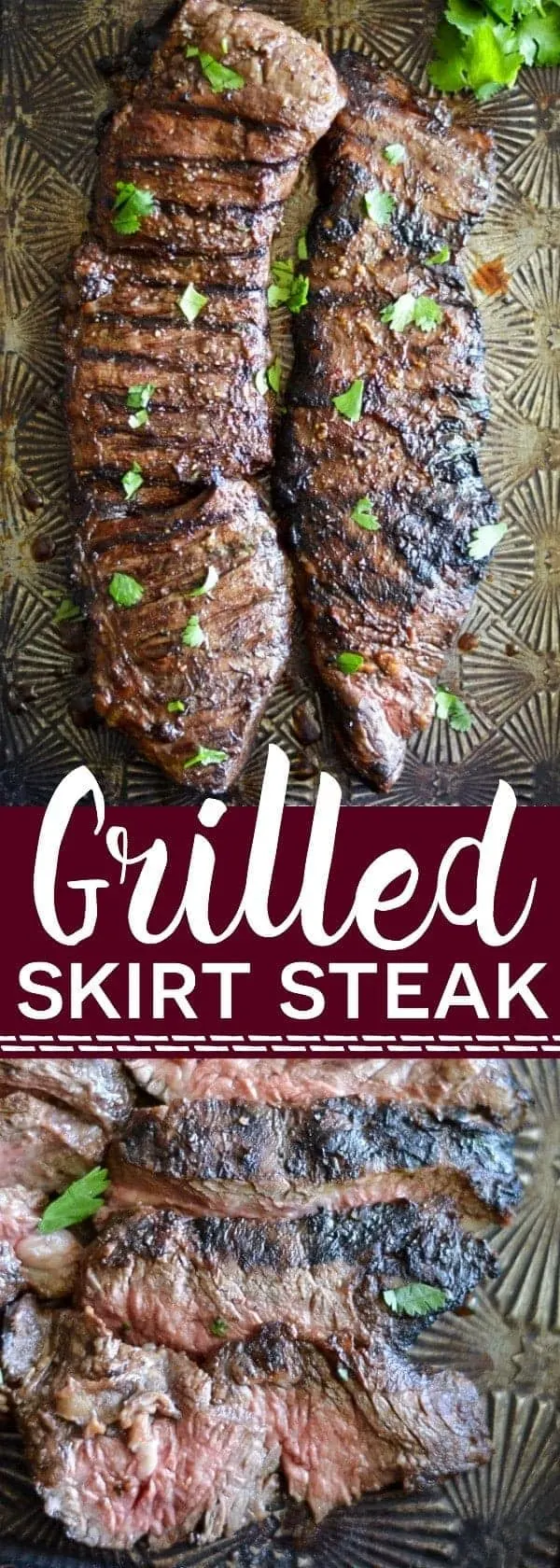 Simple marinated grilled skirt steak from What The Fork Food Blog | whattheforkfoodblog.com