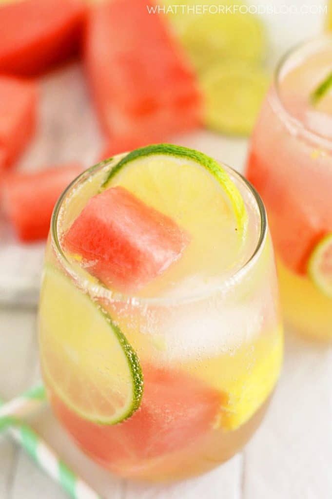 Summer Sangria with Watermelon and Pineapple from What The Fork Food Blog | whattheforkfoodblog.com
