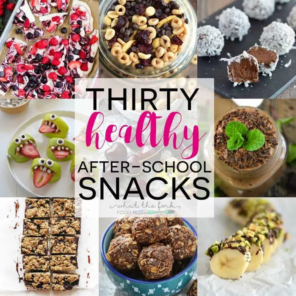 30 healthy after-school snacks from What The Fork Food Blog | @whattheforkblog | whattheforkfoodblog.com