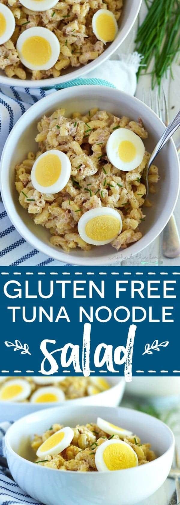 Gluten Free Tuna Noodle Salad from @whattheforkblog | whattheforkfoodblog.com