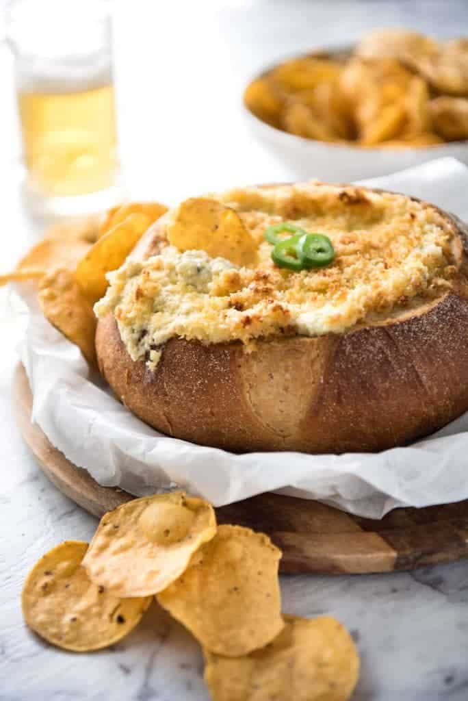 Jalapeno Popper Dip plus MORE gluten free snacks and appetizers perfect for game day or parties! | @whattheforkblog | whattheforkfoodblog | game day food | party food | gluten free appetizers | gluten free snacks | finger foods and dips