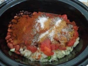 Slow Cooker Chili spice assembly from What the Fork Food Blog