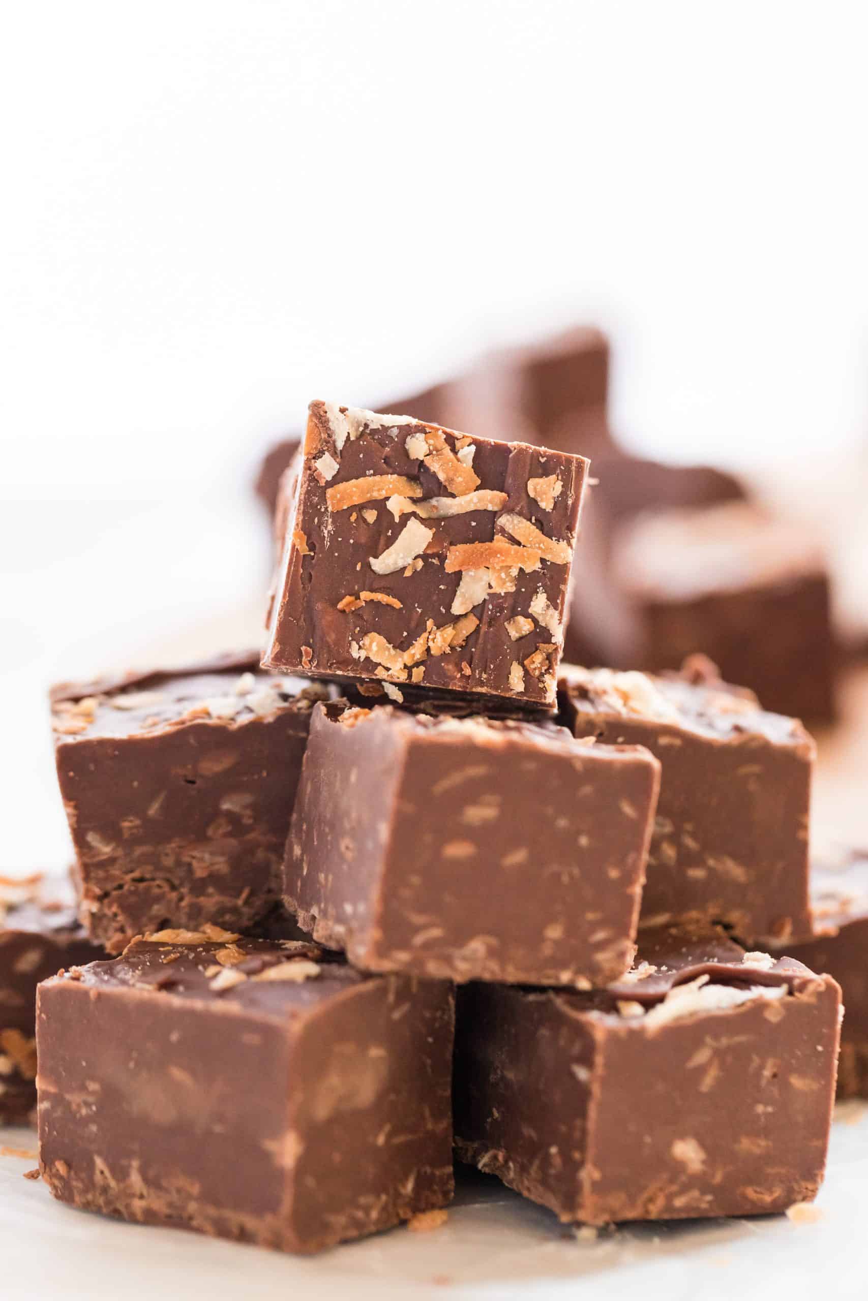 Gluten Free Simple Toasted Coconut Fudge Recipe What the Fork