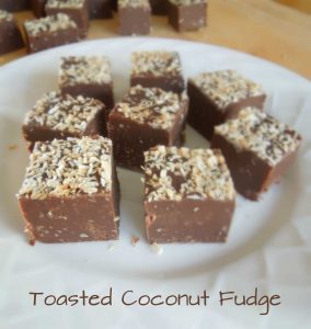 Toasted Coconut Fudge from What the Fork Food Blog