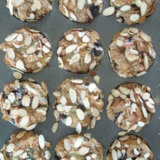 Gluten-Free Blueberry Almond Muffins from What The Fork Food Blog