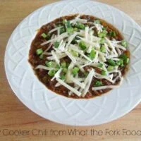 Slow Cooker Chili from What the Fork Food Blog