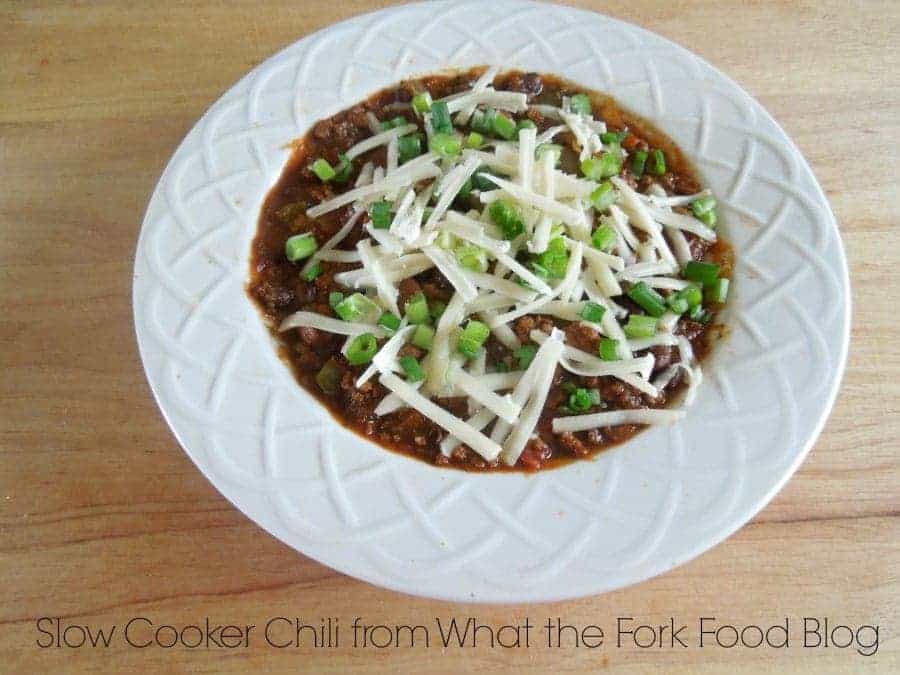 Slow Cooker Chili from What the Fork Food Blog