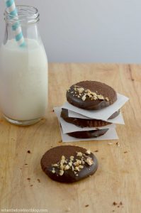 Chocolate Hazelnut Shortbread Cookies from What The Fork Food Blog