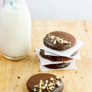 Chocolate Hazelnut Shortbread Cookies from What The Fork Food Blog