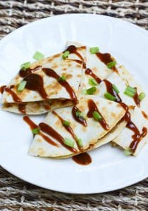 BBQ Chicken Quesadillas from What The Fork Food Blog